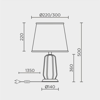 Настольный светильник MODELUX ML.6063.01TL GR