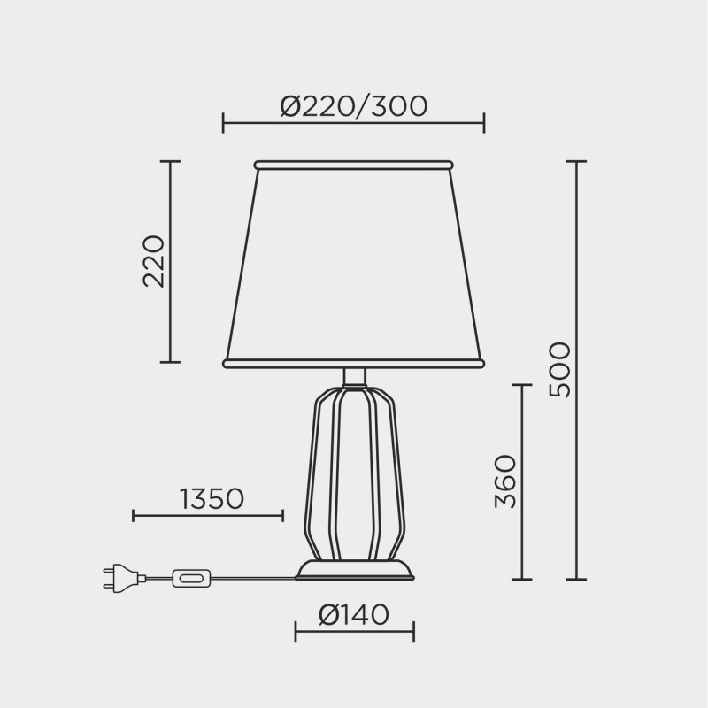 Настольный светильник MODELUX ML.6063.01TL GR