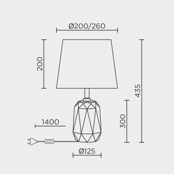 Настольный светильник MODELUX ML.6101.01TL