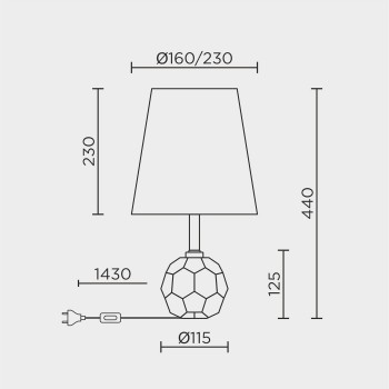 Настольный светильник MODELUX ML.6102.01TL
