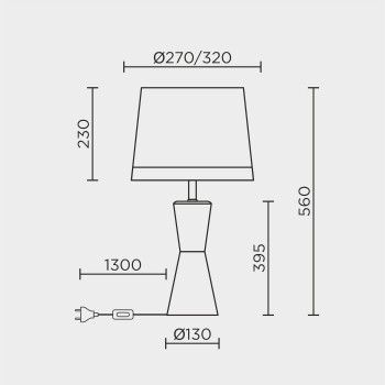 Настольный светильник MODELUX ML.6104.01TL BS-WH