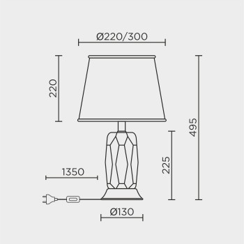 Настольный светильник MODELUX ML.6114.01TL BK