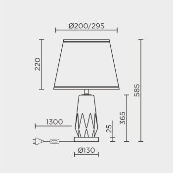 Настольный светильник MODELUX ML.6174.01TL GR