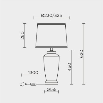 Настольный светильник MODELUX ML.6190.01TL BS