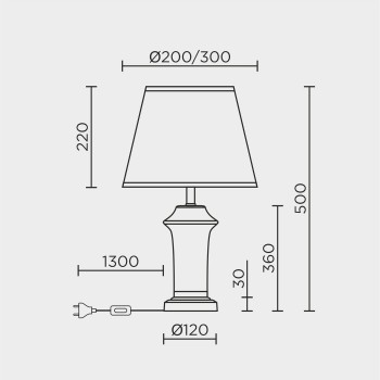 Настольный светильник MODELUX ML.6211.01TL BK