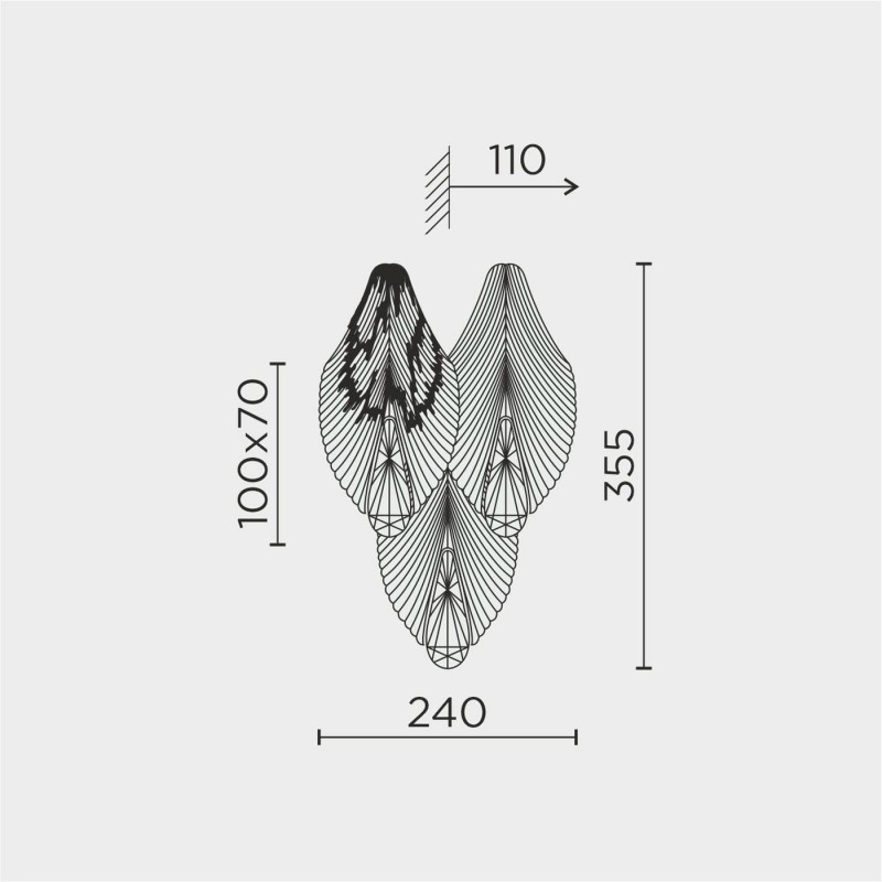 Настенный светильник MODELUX ML.6228.330 GD