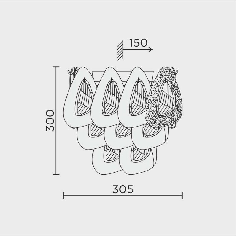 Настенный светильник MODELUX ML.6775.305 GD