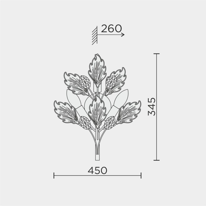 Настенный светильник MODELUX ML.6869.450 CR