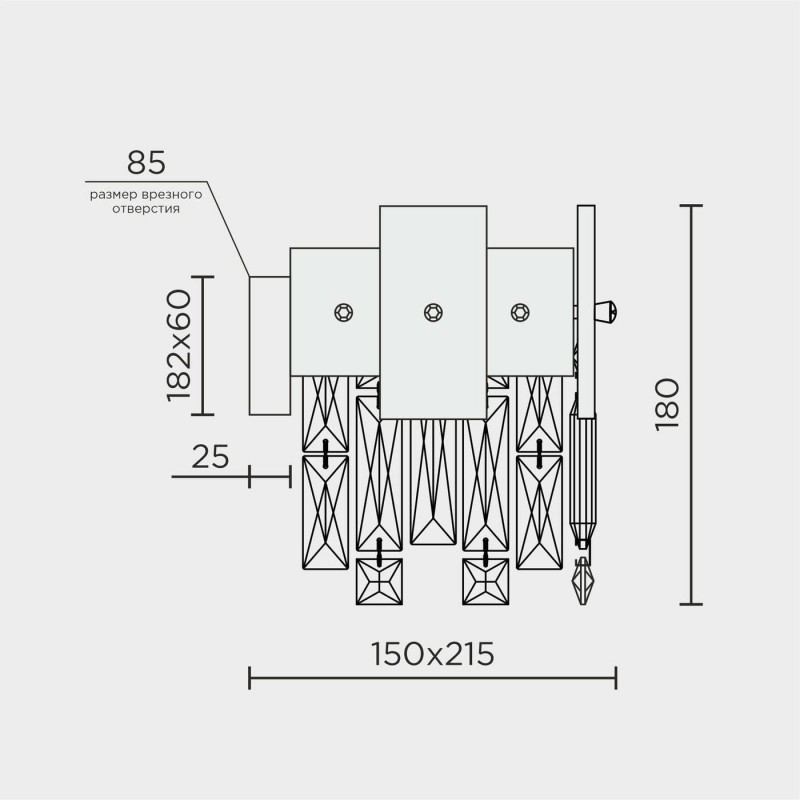 Настенный светильник MODELUX premium ML.6980.260P GD