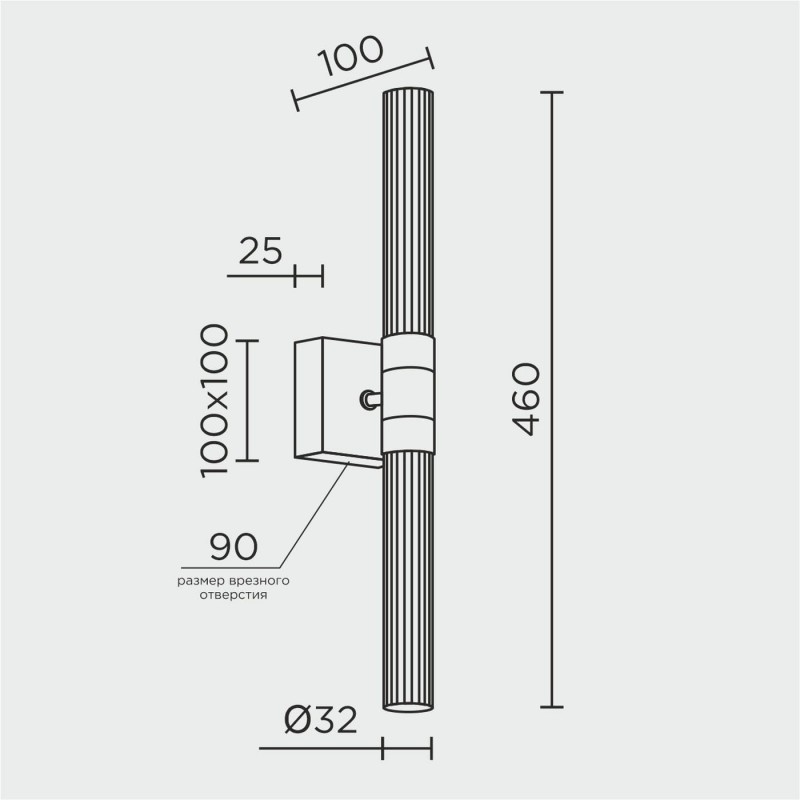 Настенный светильник MODELUX ML.711.02 CR