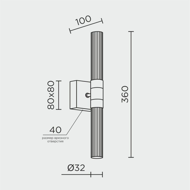 Настенный светильник MODELUX ML.712.02 CR