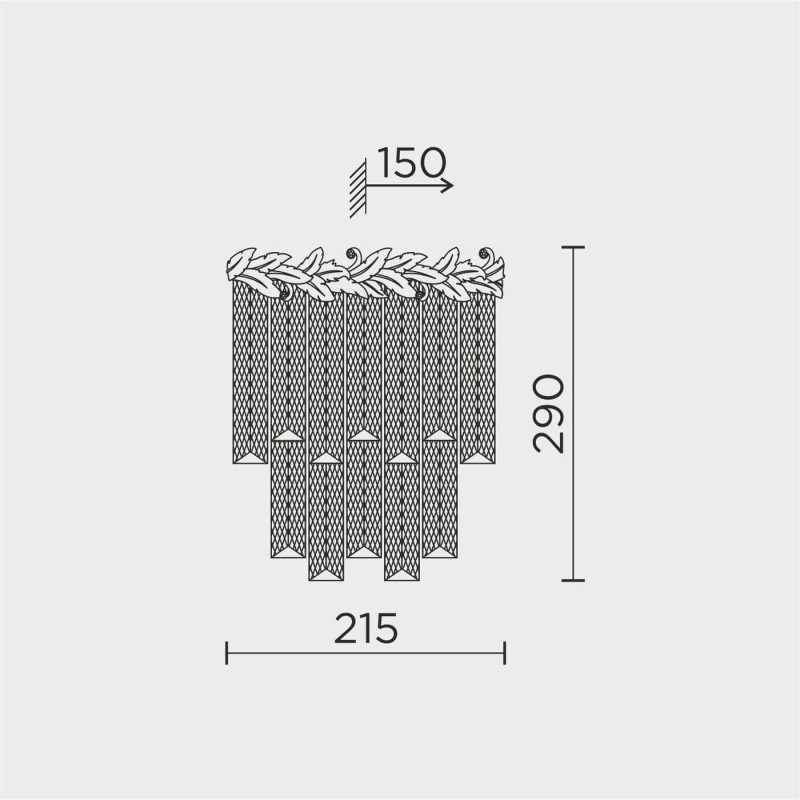 Настенный светильник MODELUX ML.8250.290 GD