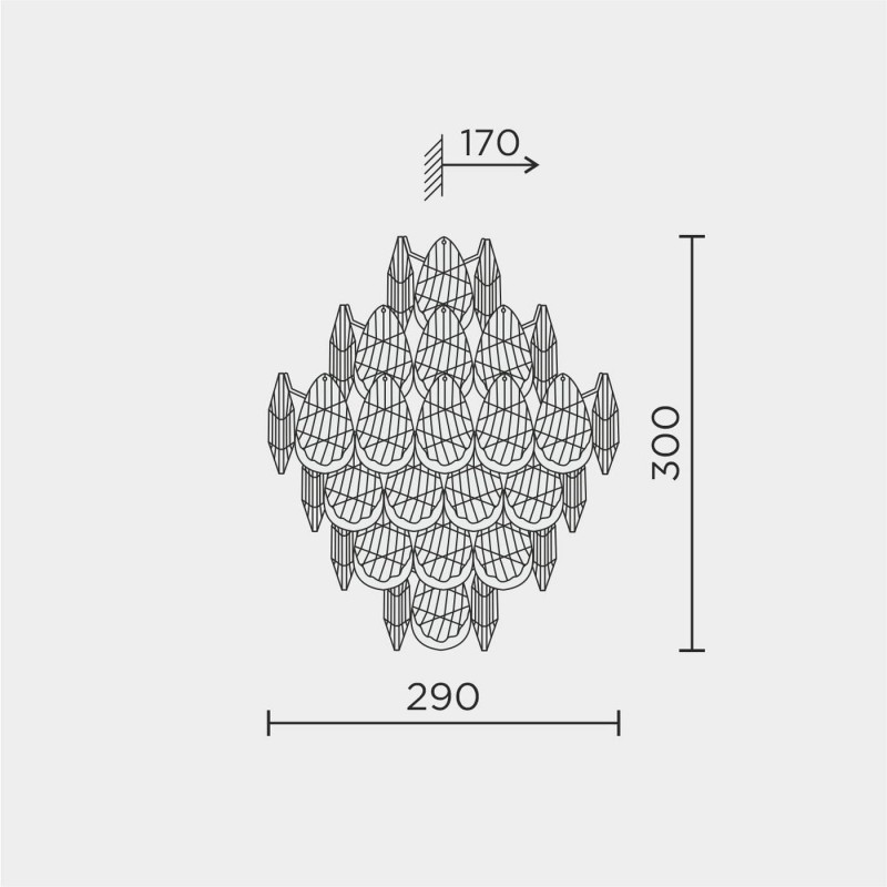 Настенный светильник MODELUX premium ML.8861.03P CR