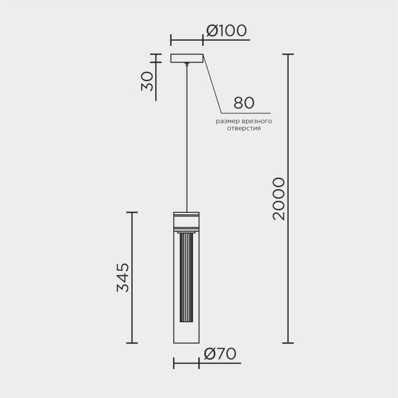 Подвесной светильник MODELUX ML.88943.1 BK