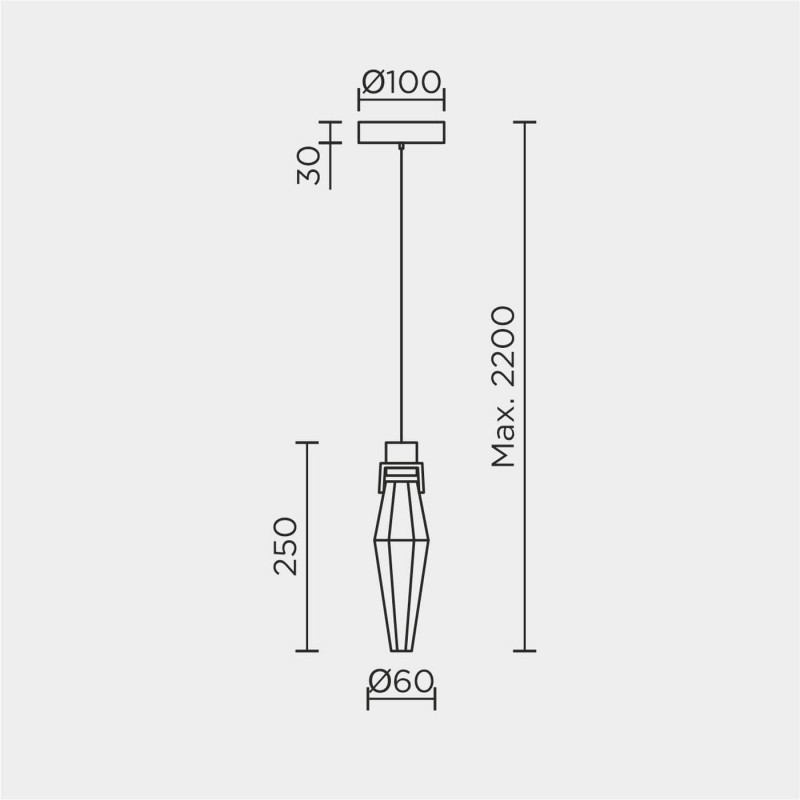 Подвесной светильник MODELUX ML.89180.1 CR
