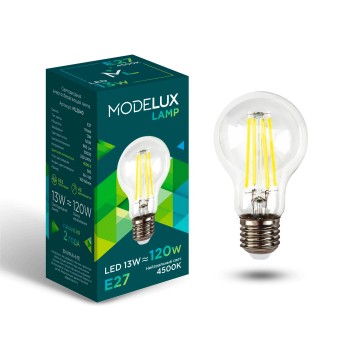 Светодиодная лампа MODELUX lamp ML2840- А60-13W-Е27-4500 clear