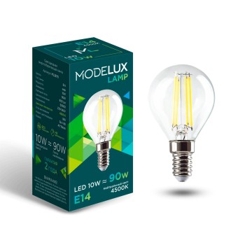 Светодиодная лампа MODELUX lamp ML2870- G45-10W-Е14-4500 clear