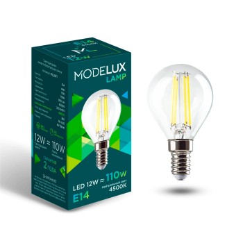 Светодиодная лампа MODELUX lamp ML2871- G45-12W-Е14-4500 clear
