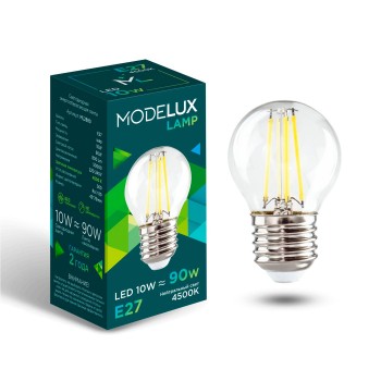 Светодиодная лампа MODELUX lamp ML2880- G45-10W-Е27-4500 clear
