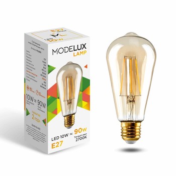 Светодиодная лампа MODELUX lamp ML2890- ST64-10W-Е27-2700