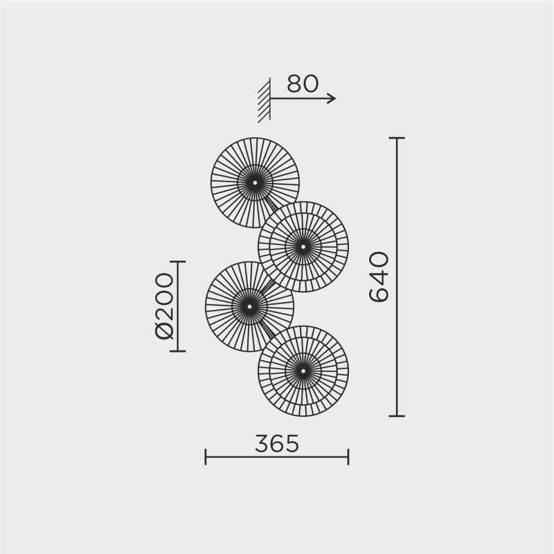Настенный светильник MODESTYLE MS.1500.04