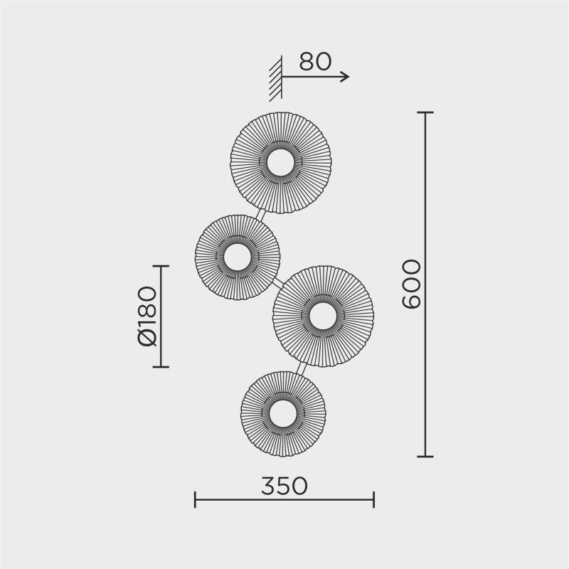 Настенный светильник MODESTYLE MS.1503.04