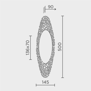 Настенный светильник MODESTYLE MS.1575.500 GD