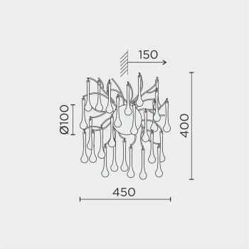 Настенный светильник MODESTYLE MS.2105.450 SL