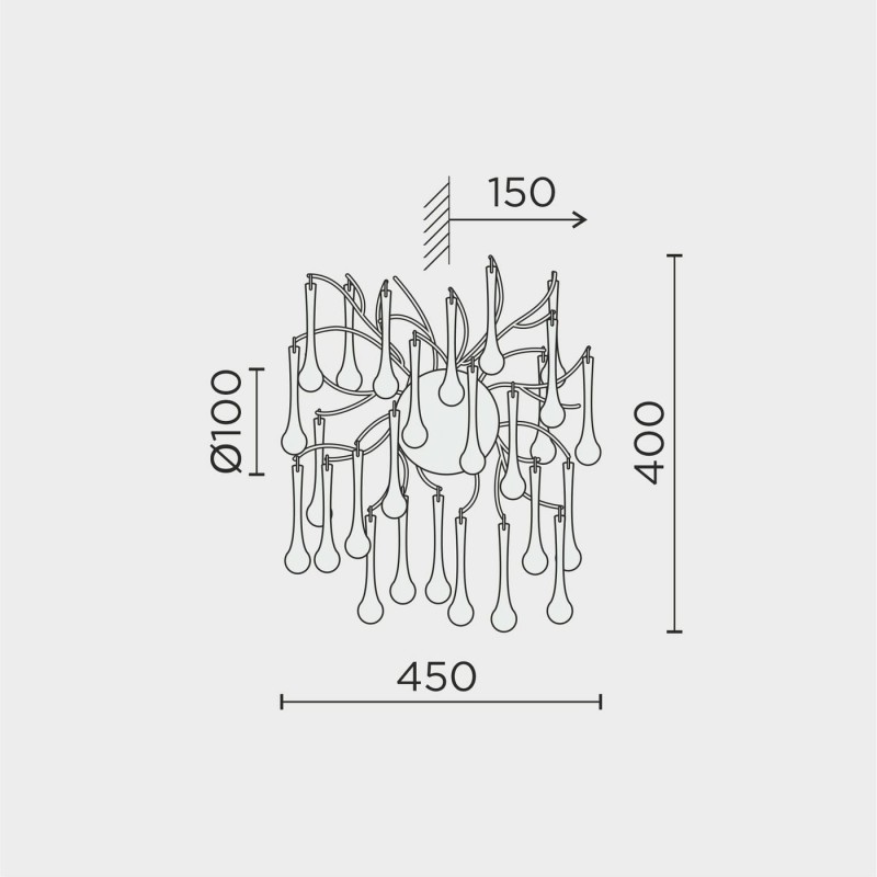 Настенный светильник MODESTYLE MS.2105.450 SL