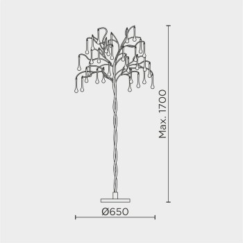 Напольный светильник MODESTYLE MS.2105.650FL GD
