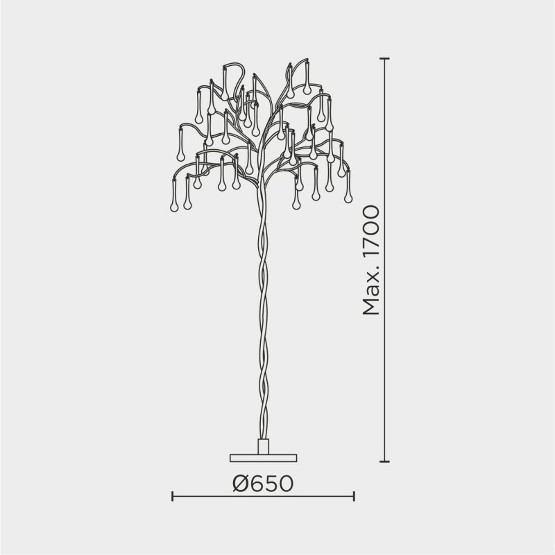 Напольный светильник MODESTYLE MS.2105.650FL GD