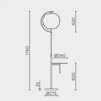 Напольный светильник MODESTYLE MS.3109.01FL