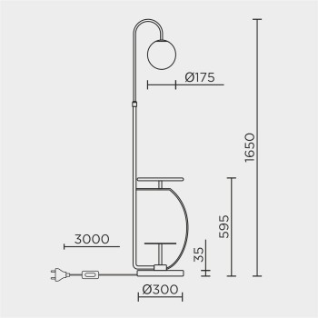 Напольный светильник MODESTYLE MS.4112.01FL