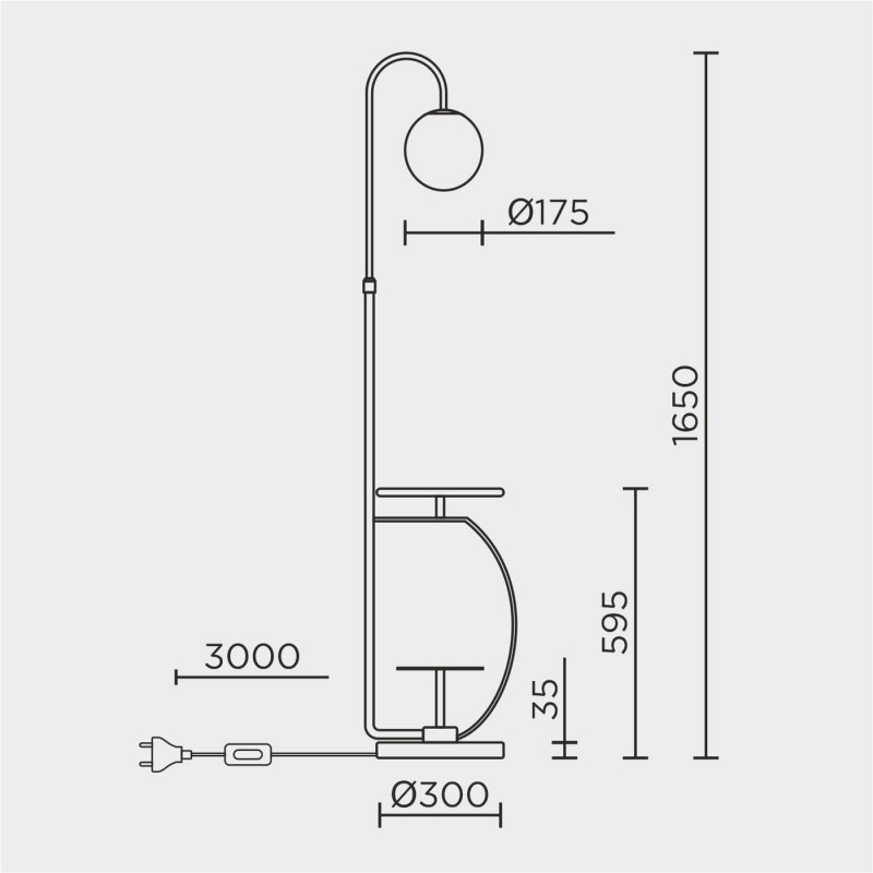 Напольный светильник MODESTYLE MS.4112.01FL