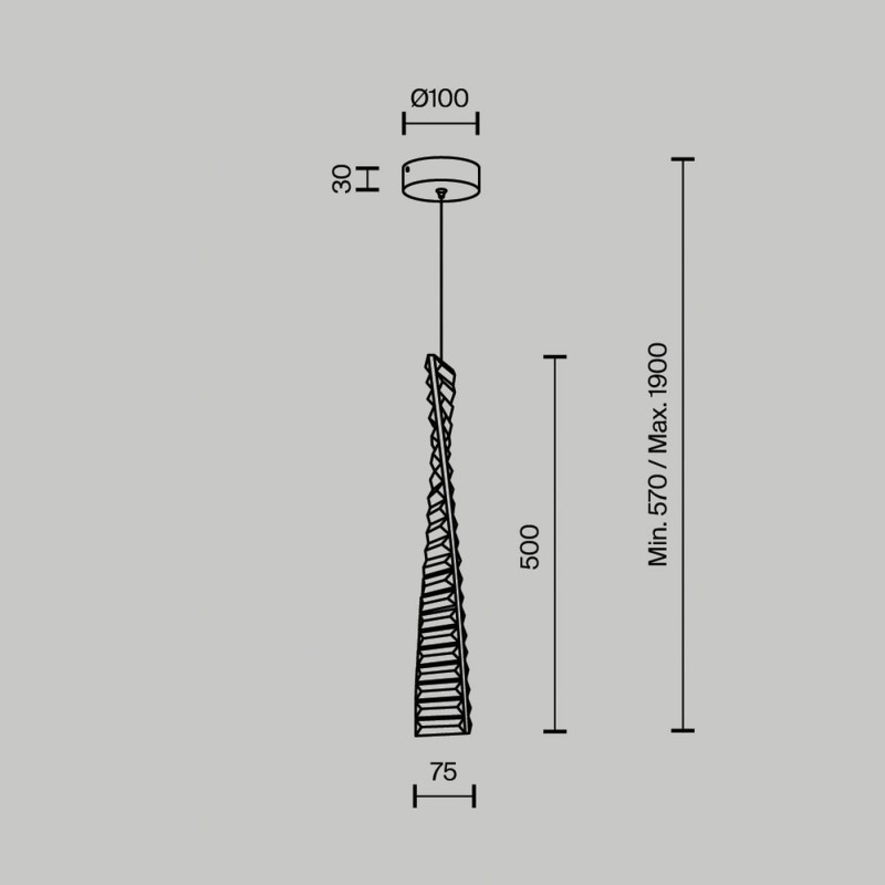 Подвесной светильник MODESTYLE MS.88910.1 GD